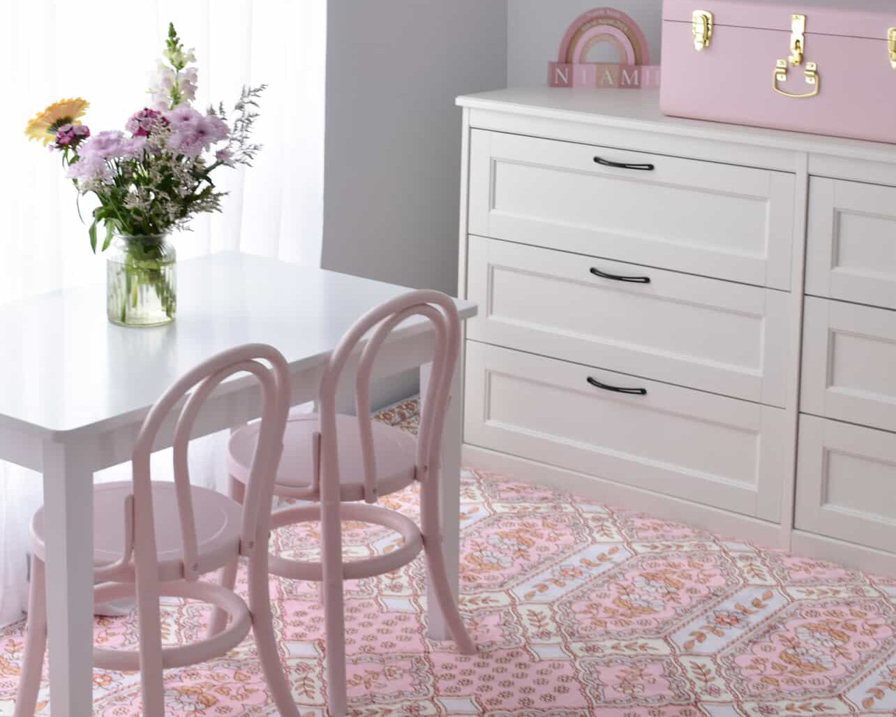 SAMPLE & CUSTOMER RETURN SALE The Dahlia Boho Floral Mat